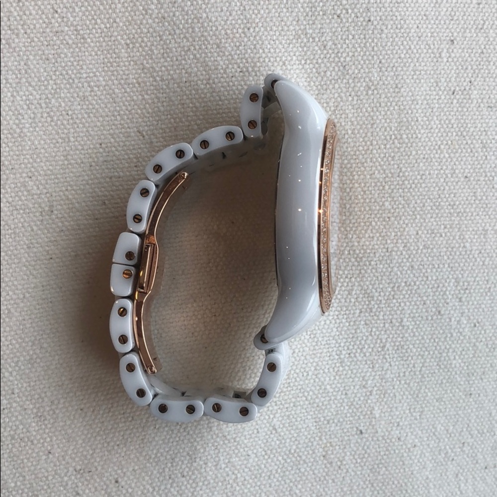 MICHELE Ceramic Diamond rose gold watch - Picture 4 of 6